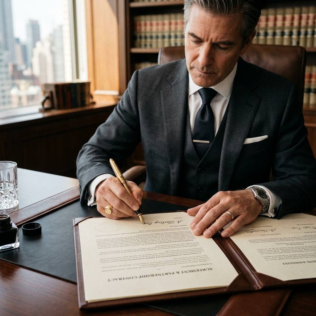 Signing Legal Document